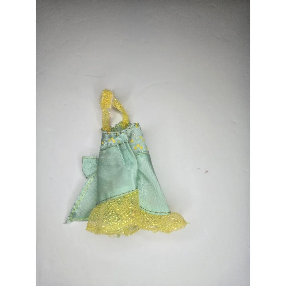 2002 Barbie Kelly Princess Dream Club Light Green & Yellow Dress With Bow